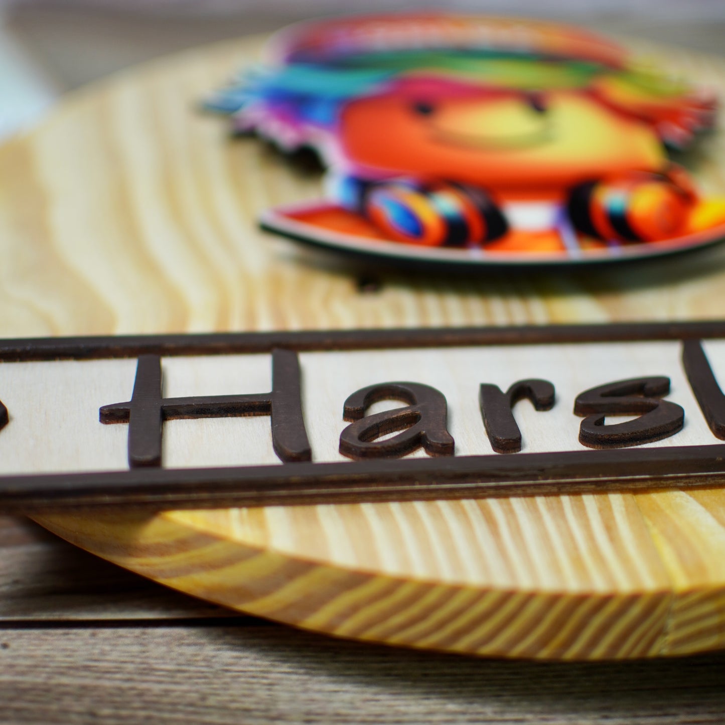 Kids Roblox Theme Name Plate With LED Lighting