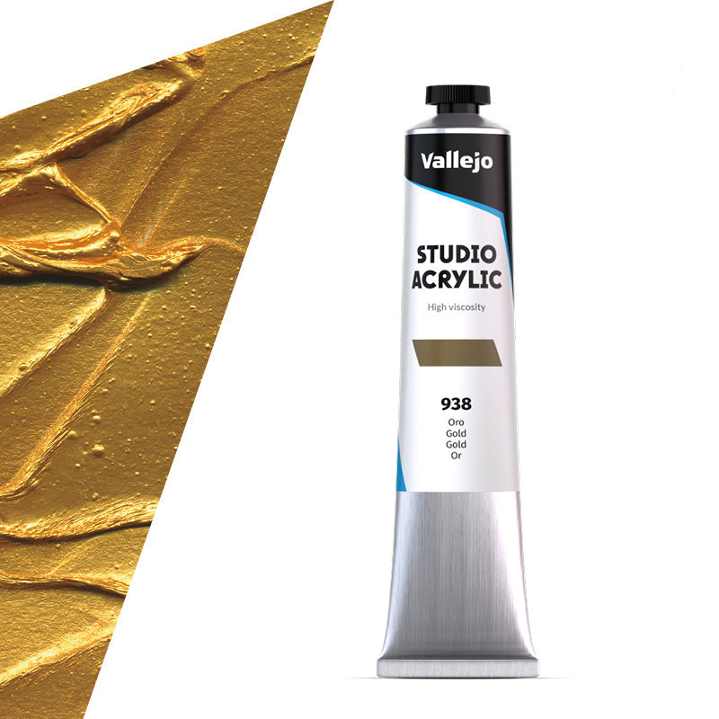 21.938 Vallejo Studio Acrylics - Gold - 58 ML