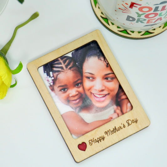 Wooden Fridge Magnet | Personalised | Happy Mothers Day