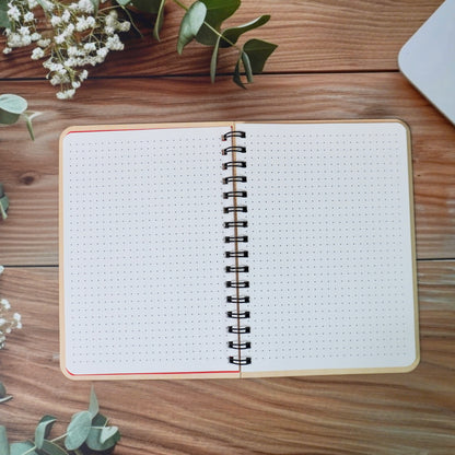 Heart Tree Wooden Cover Notebook | Personalized