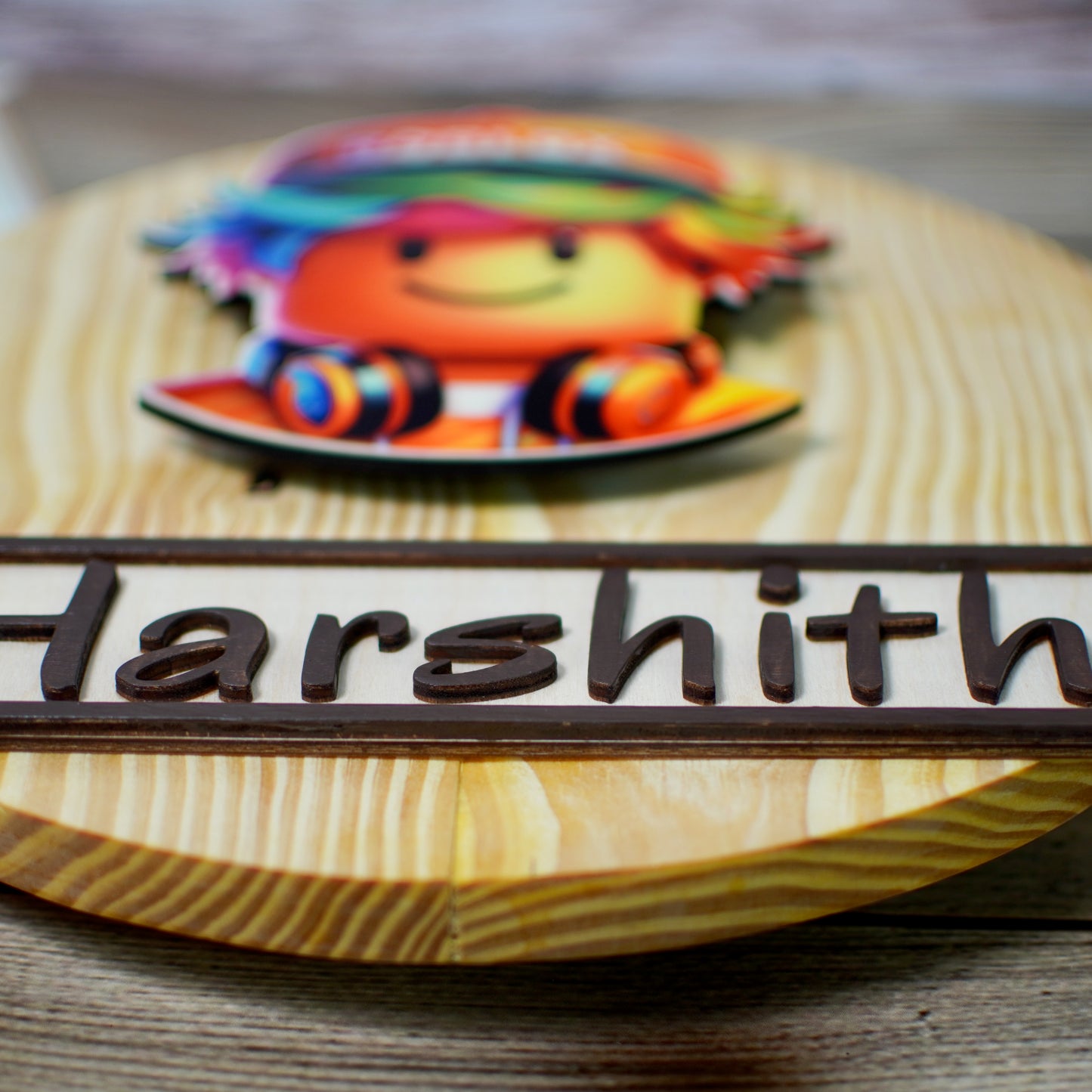 Kids Roblox Theme Name Plate With LED Lighting