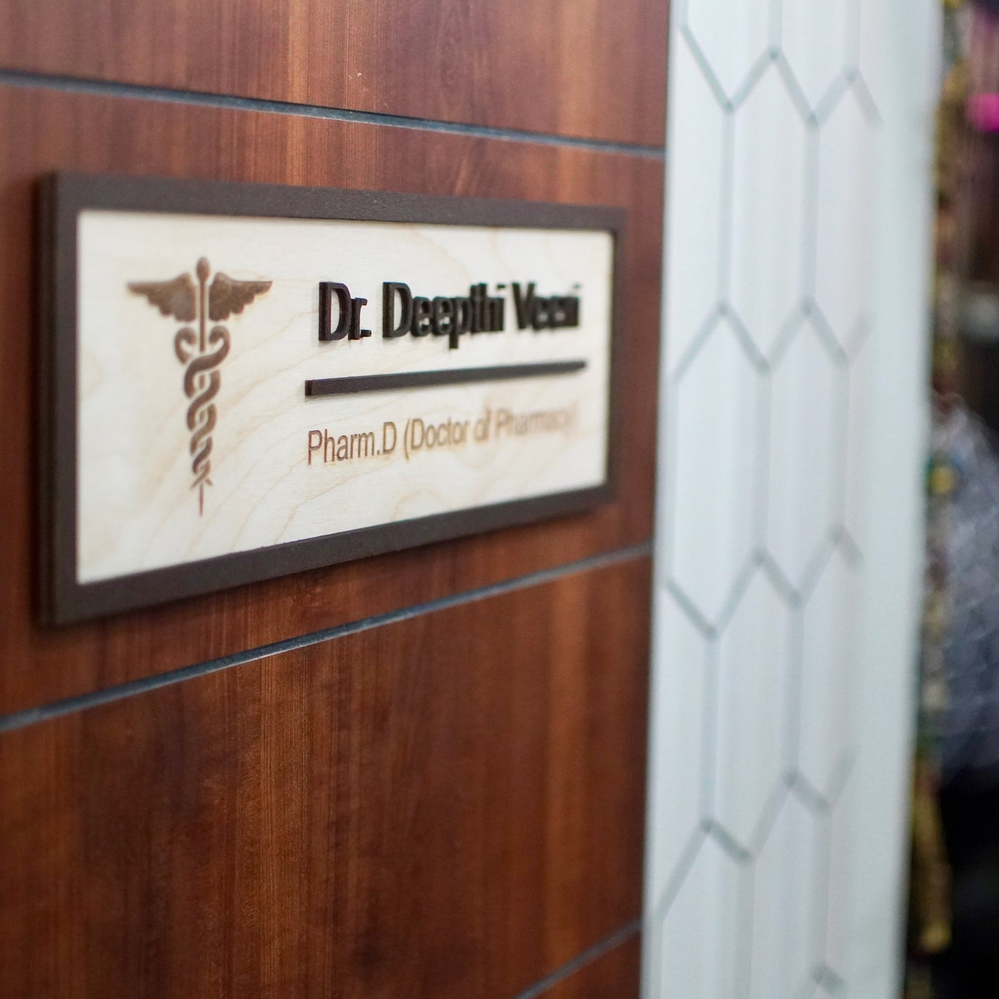 Pharmacy Doctor Name Plate | Personalized | 14x4 Inch