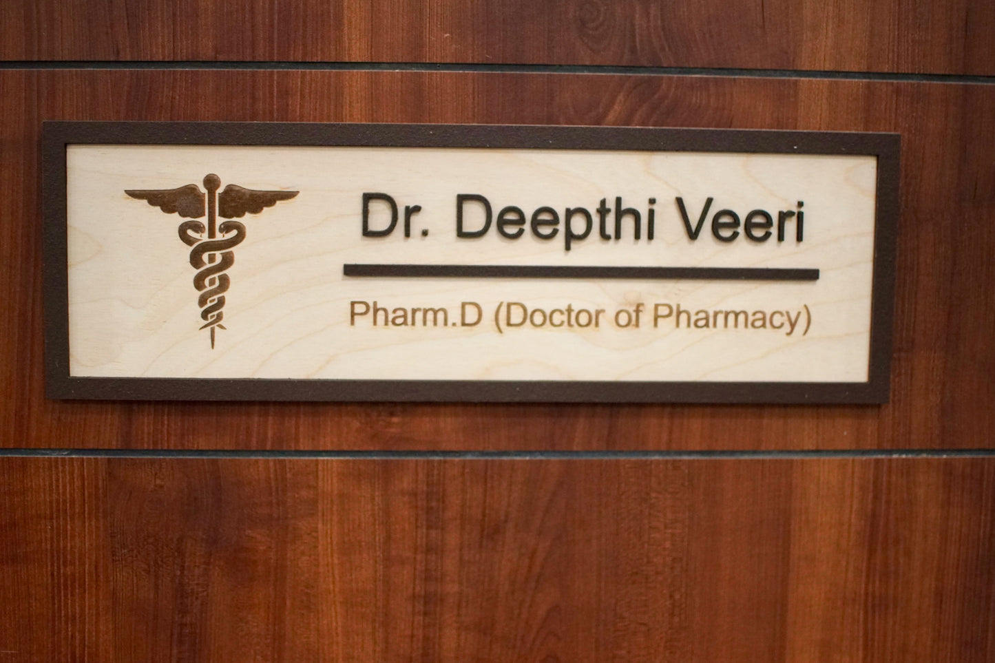 Pharmacy Doctor Name Plate | Personalized | 14x4 Inch