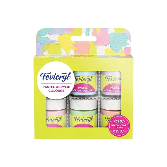 Fevicryl Pastel Acrylic Colours Kit - 6 Shades
