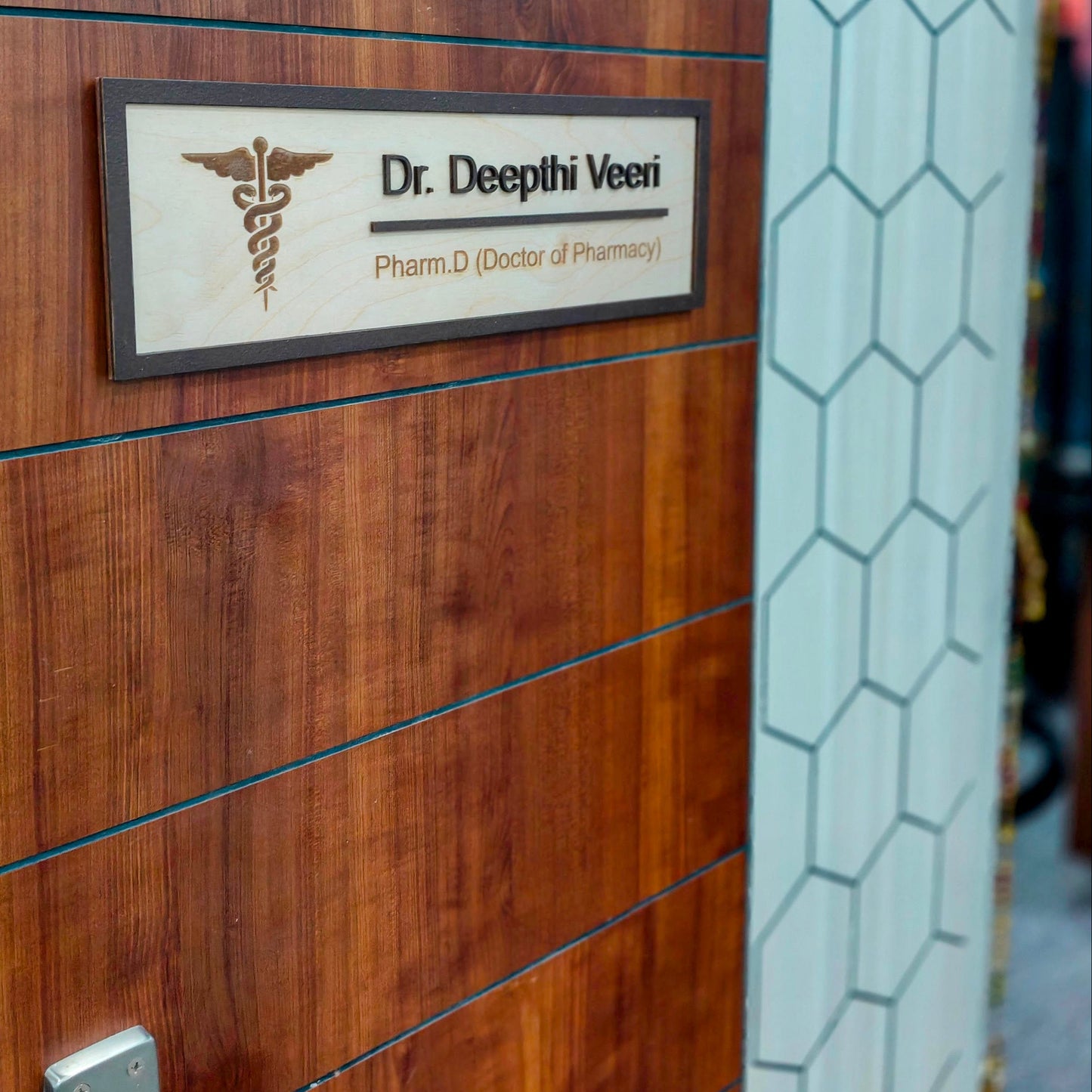 Pharmacy Doctor Name Plate | Personalized | 14x4 Inch