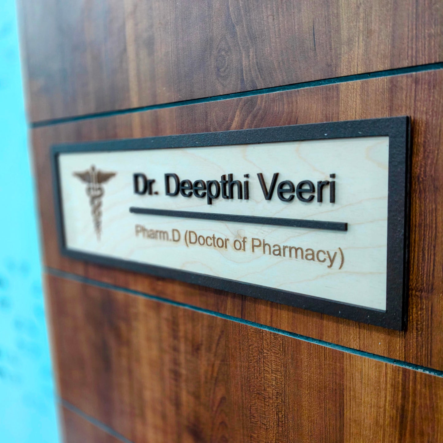 Pharmacy Doctor Name Plate | Personalized | 14x4 Inch