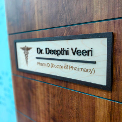 Pharmacy Doctor Name Plate | Personalized | 14x4 Inch
