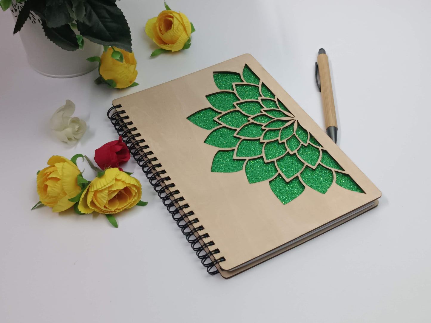 Mandala Wooden Notebook