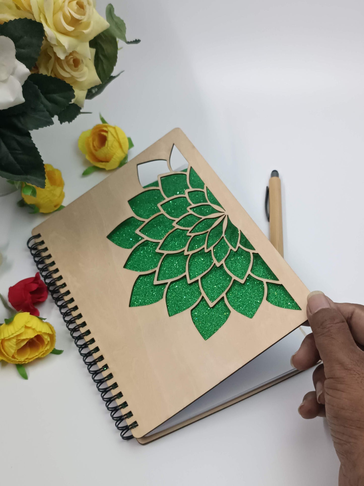 Mandala Wooden Notebook