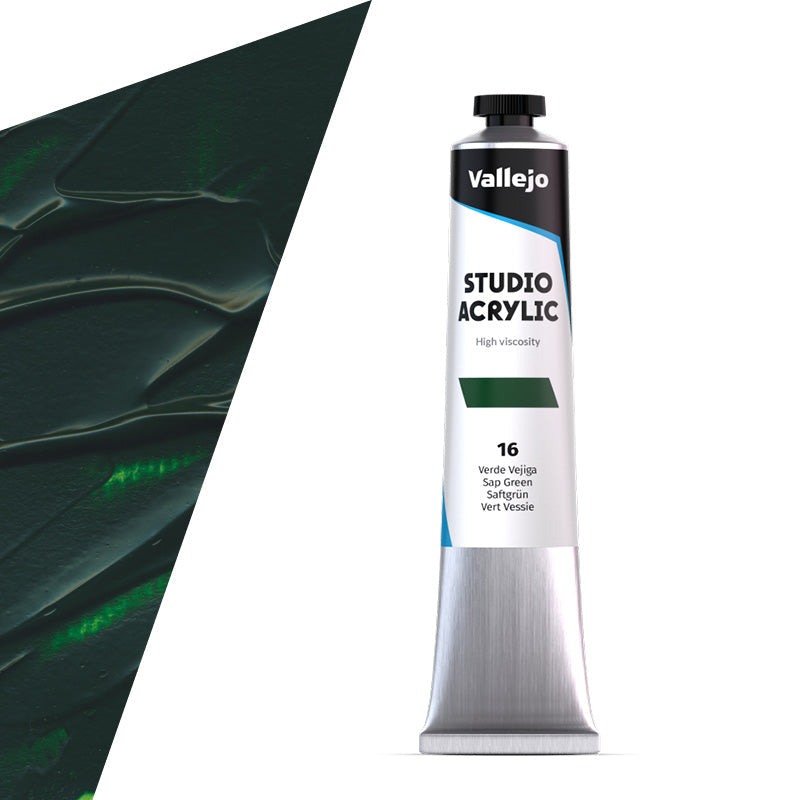 21.016 Vallejo Studio Acrylics - Sap Green - 58 ML
