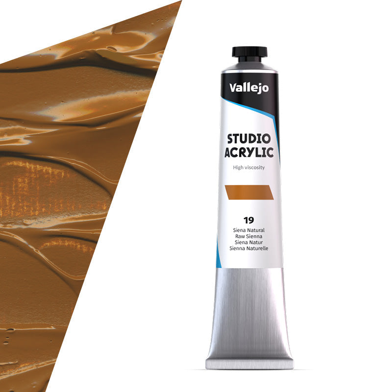 21.019 Vallejo Studio Acrylics - Raw Sienna - 58 ML