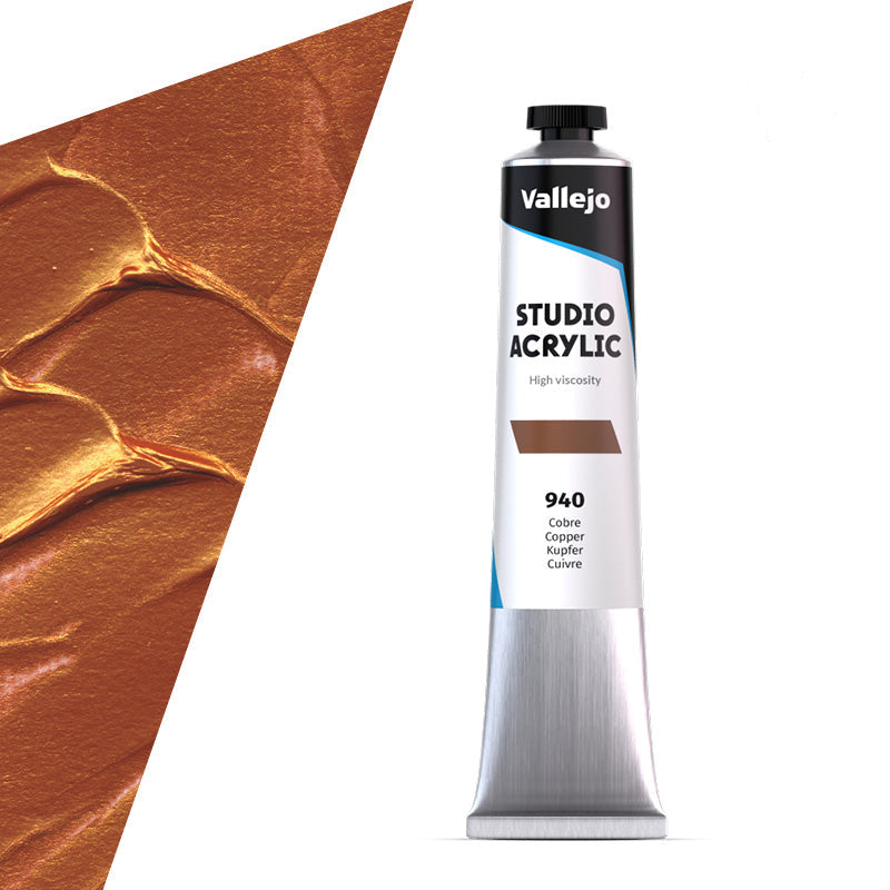 21.940 Vallejo Studio Acrylics - Copper - 58 ML